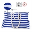 Maritime Stripes Beach Bag With Zipper | https://www.bestnamebadges.com