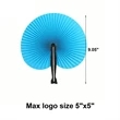 Folding Hand-Held Paper Fan | https://www.bestnamebadges.com