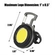 Rechargeable Round Mini Camping Emergency Flashlight | https://www.bestnamebadges.com