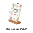 L-shaped Table Menu Display Stand | https://www.bestnamebadges.com
