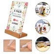 L-shaped Table Menu Display Stand | https://www.bestnamebadges.com