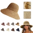 Foldable Travel Straw Hat | https://www.bestnamebadges.com