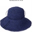 Foldable Travel Straw Hat | https://www.bestnamebadges.com