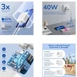 Usb C Wall Charger 40W 2-Ports | https://www.bestnamebadges.com
