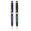 Executive Twister Gold Trim Pens | https://www.bestnamebadges.com