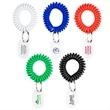 EVA Bracelet Wrist Coil w/Tag Keyring | https://www.bestnamebadges.com