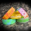 One-Inch Wide Silicone Wristband | https://www.bestnamebadges.com
