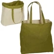 Reversable Jute/Cotton Bag | https://www.bestnamebadges.com
