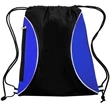 Two Color Mesh Drawstring Side Zipper Backpack 13.25"x15.25" | https://www.bestnamebadges.com