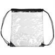 Clear Cinch Up Bag Plastic Drawstring Backpacks (14" x 17") | https://www.bestnamebadges.com
