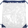 Clear Cinch Up Bag Plastic Drawstring Backpacks (14" x 17") | https://www.bestnamebadges.com