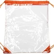Clear Cinch Up Bag Plastic Drawstring Backpacks (14" x 17") | https://www.bestnamebadges.com