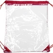 Clear Cinch Up Bag Plastic Drawstring Backpacks (14" x 17") | https://www.bestnamebadges.com