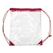 Clear Cinch Up Bag Plastic Drawstring Backpacks (14" x 17") | https://www.bestnamebadges.com
