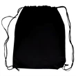 Tri Color Front Pocket Drawstring Backpacks w/ Custom logo | https://www.bestnamebadges.com