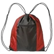 Two Color Front Zipper Pocket Drawstring Bag (18.5"x14.75") | https://www.bestnamebadges.com