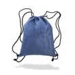 Jersey Drawstring Bag Front Pocket Sports Backpack 17"x13.5" | https://www.bestnamebadges.com