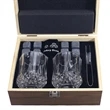 Whiskey Stone Gift Set With Wood Box | https://www.bestnamebadges.com