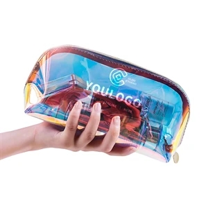 TPU Laser Gradient Effect Cosmetic Bag