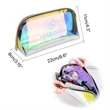 TPU Laser Gradient Effect Cosmetic Bag | https://www.bestnamebadges.com