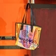 PVC Laser Gradient Effect Fashion Tote Bag | https://www.bestnamebadges.com