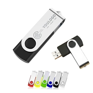 Metal Swivel Cover Lanyard Colorful 4GB USB Flash Disk