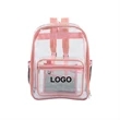 Clear Backpack School Bag | https://www.bestnamebadges.com