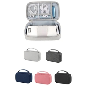 Portable Digital Accessory Data Cable Storage Bag | https://www.bestnamebadges.com