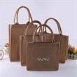 Reusable Burlap Jute Canvasbag With Handle | https://www.bestnamebadges.com