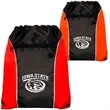 Two Tone Drawstring w/ Earphone Outlet Backpack (13.5"x17") | https://www.bestnamebadges.com