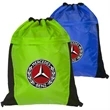 Two Color Drawstring Side Mesh Accents Backpacks (13.5"X17") | https://www.bestnamebadges.com