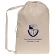 Natural Cotton Laundry Bags for Collegiate (20" x 28") | https://www.bestnamebadges.com