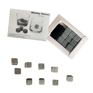 Granite Whisky Rocks Stone Gift Set | https://www.bestnamebadges.com