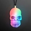 LED soft skeleton skull bead necklace | https://www.bestnamebadges.com