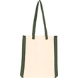 Stripes Style Canvas Shopping Cotton Tote Bag | https://www.bestnamebadges.com