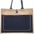 Cotton Pocket Jute Tote Bags | https://www.bestnamebadges.com