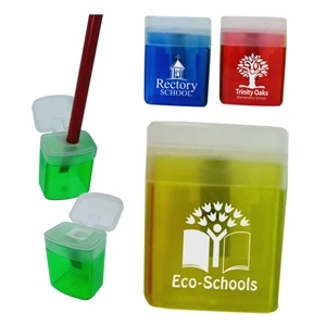 Boxed Shaped Pencil Sharpener w/Lid