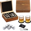 Whiskey Stones Gift Set | https://www.bestnamebadges.com