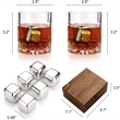Whiskey Stones Gift Set | https://www.bestnamebadges.com