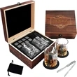Whiskey Glasses Gift Set 8 Granite Rocks | https://www.bestnamebadges.com