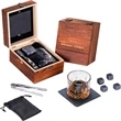 Whiskey Stones And Glass Gift Set | https://www.bestnamebadges.com