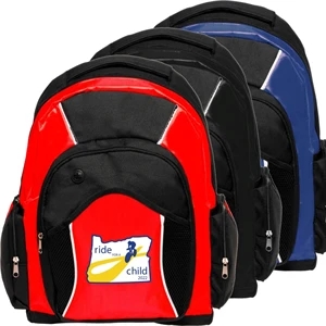 Two-Tone Travel Backpack w/ Padded Interior | https://www.bestnamebadges.com