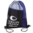 Tri Color Mesh Bottle Holder Drawstring Backpack (13"x17") | https://www.bestnamebadges.com