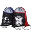 Tri Color Mesh Bottle Holder Drawstring Backpack (13"x17") | https://www.bestnamebadges.com