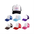 Flat Billed Trucker Hat | https://www.bestnamebadges.com