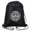 Premium Drawstring Side Mesh Backpack w/ Earphone Outlet | https://www.bestnamebadges.com