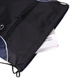 Tri-Color Drawstring Backpack w Earphone Slot & Front Pocket | https://www.bestnamebadges.com