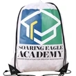 Premium 210D Poly Drawstring Bag w/ Reinforced Edge 14"x18" | https://www.bestnamebadges.com