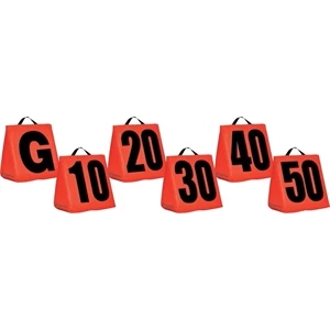 Solid Weighted Football Yard Markers