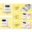 Pocket Thermal Printer With 1 Rolls Paper | https://www.bestnamebadges.com